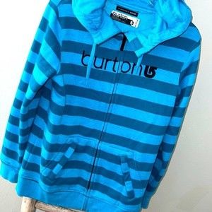 The Sleeper Traveler Zip Up Hoodie by Burton sz MD Blue Cool Hoodie